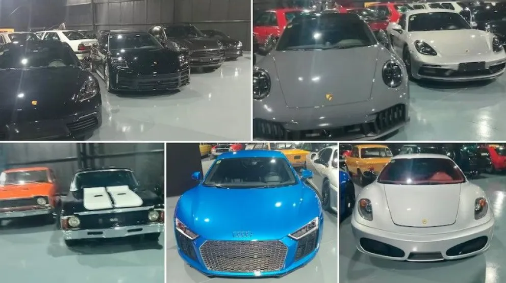 Los autos de alta gama encontrados en la mansión de Pilar.