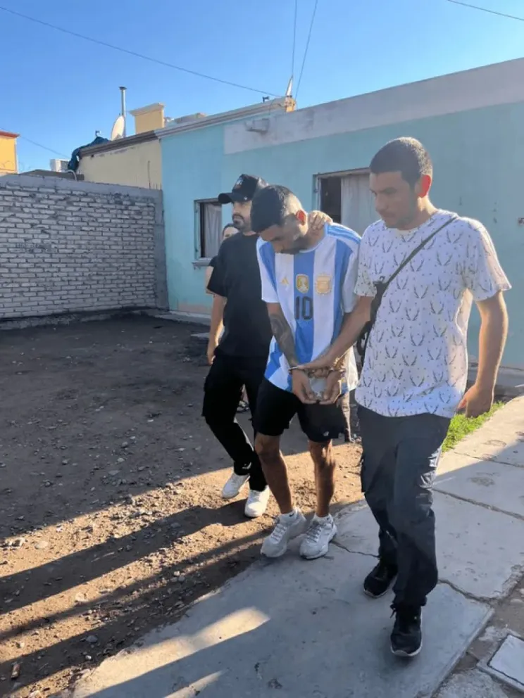 Uno de los detenidos. 