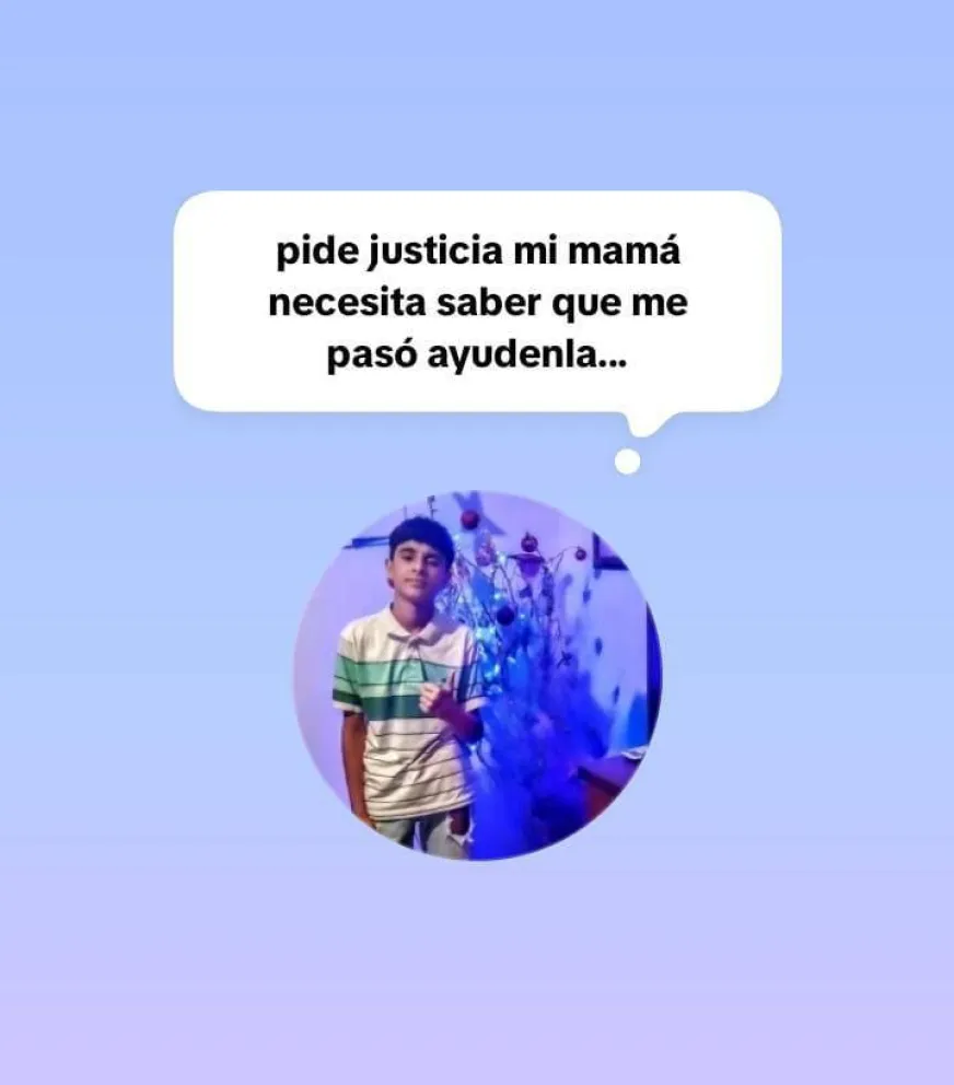 El posteo de la mamá de Tiziano, Mariana Castellino, pidiendo por testigos del hecho que desembocó en la muerte del menor.