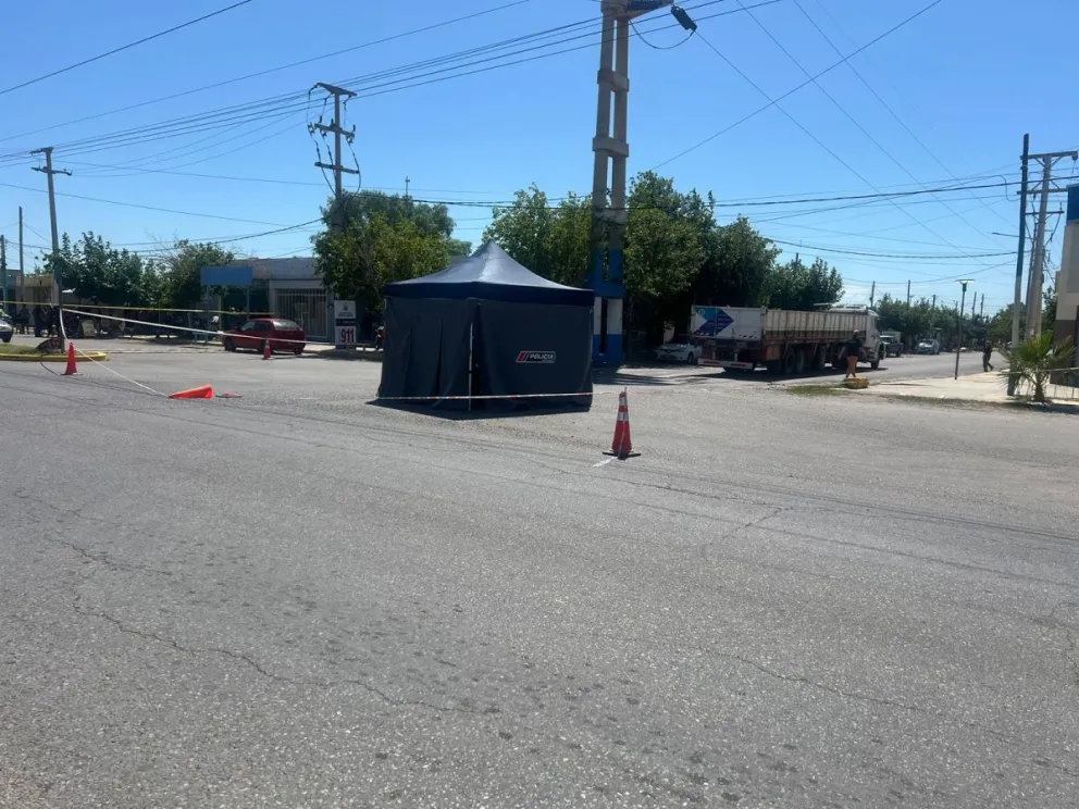 El lugar donde ocurrió el siniestro vial.