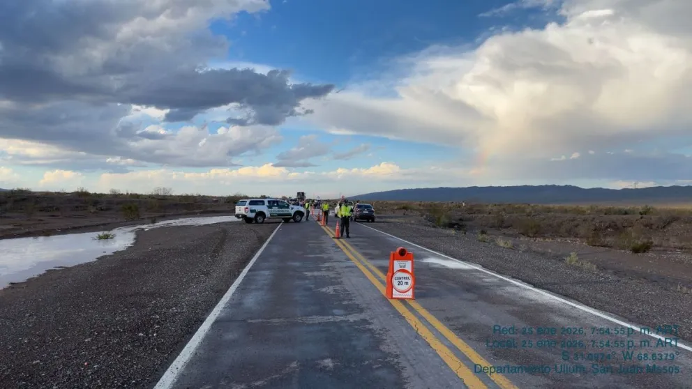 Operativo de Gendarmería Nacional en ruta 40 norte