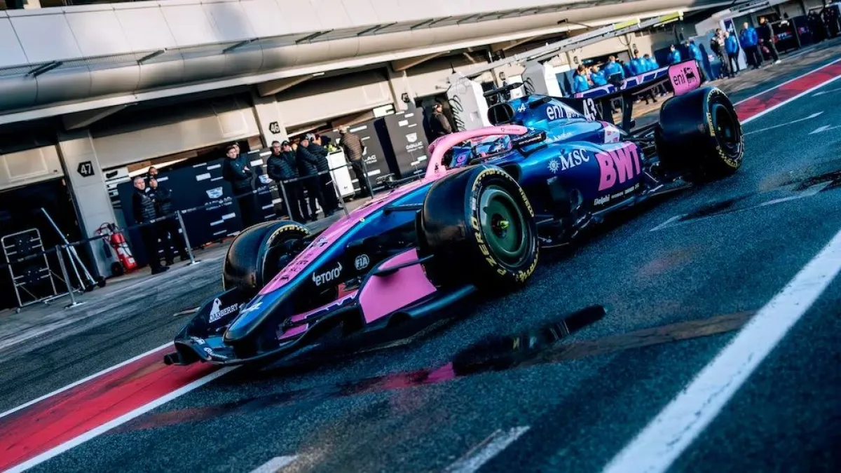 Franco Colapinto ya giró con el nuevo Alpine A526 en los test oficiales ...