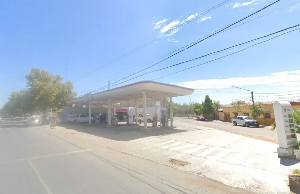 Lugar del violento robo. 