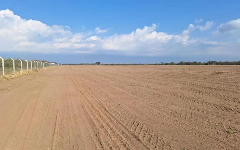 El predio donde se construte el Parque Solar Calicanto, en San Luis.