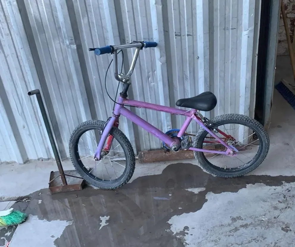 La bicicleta sustraída.