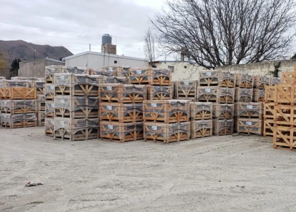 Uno de los depósitos de Master Laja, en San Luis.