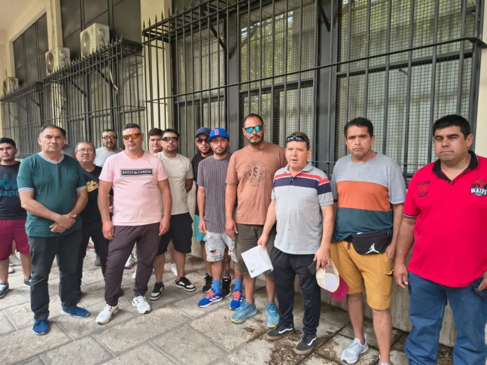 Los damnificados en la puerta de Tribunales. 