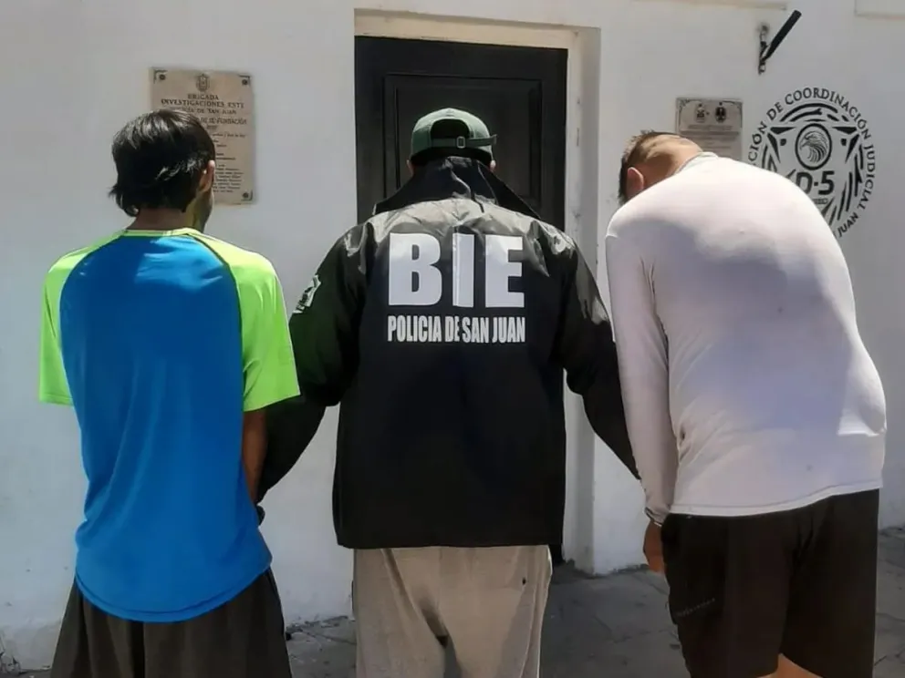 El momento de la detención.