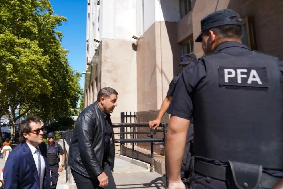 Pablo Toviggino, al ingresar a Tribunales esta jornada.