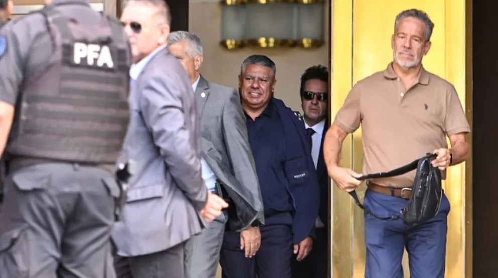 Claudio Tapia, tras declarar en la causa judicial que lo tiene investigado.