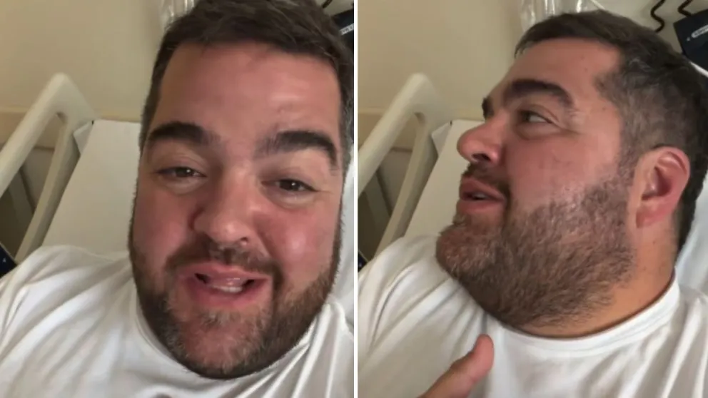 Darío Barassi, durante su internación.