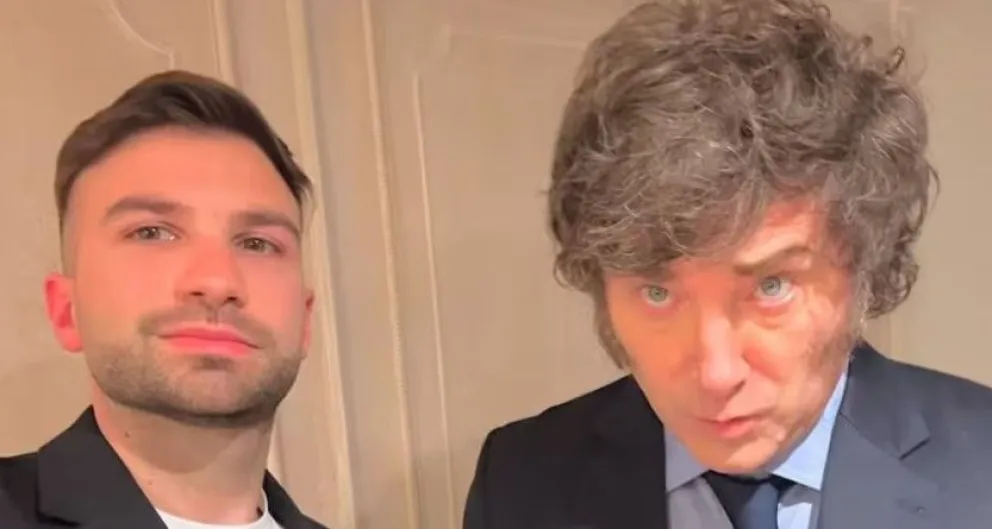 Javier Milei y Mauricio Novelli.