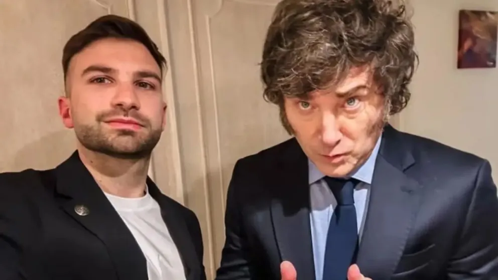 Javier Milei y Mauricio Novelli.