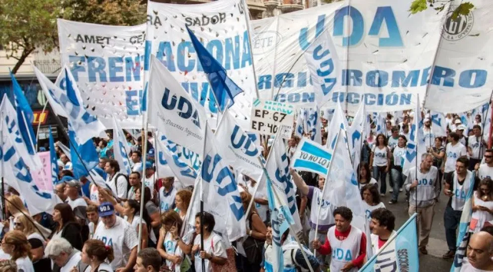 El plantel judicial lo hizo la Unión Docentes Argentinos.