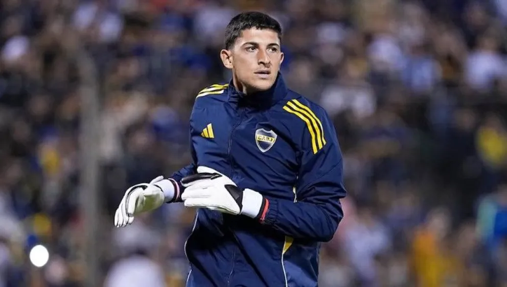 Leandro Brey, el arquero titular esta noche de Boca.