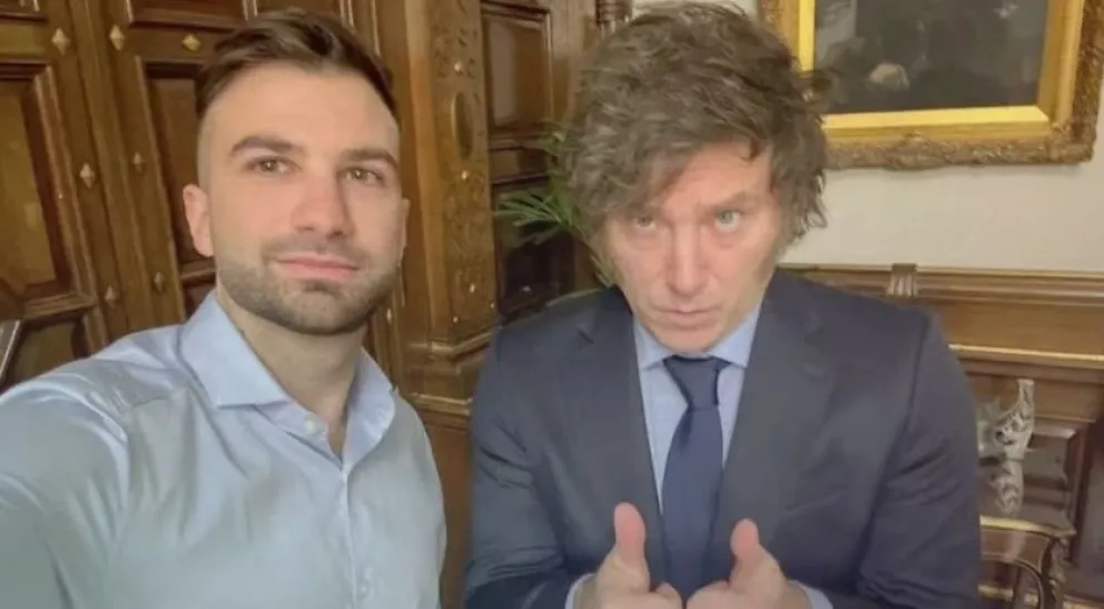 Javier Milei y el lobbista, Mauricio Novelli.