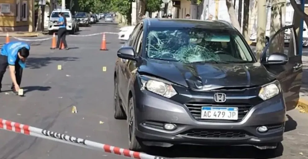 La camioneta Honda que conducía Alcayaga, el pasado 2 de enero.