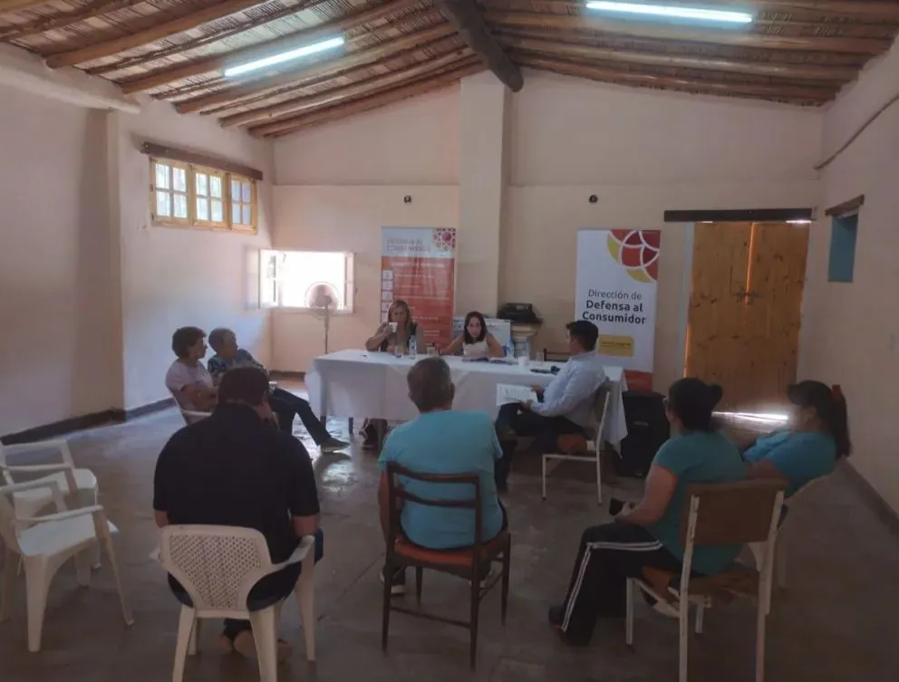 Una de las audiencias en Calingasta.