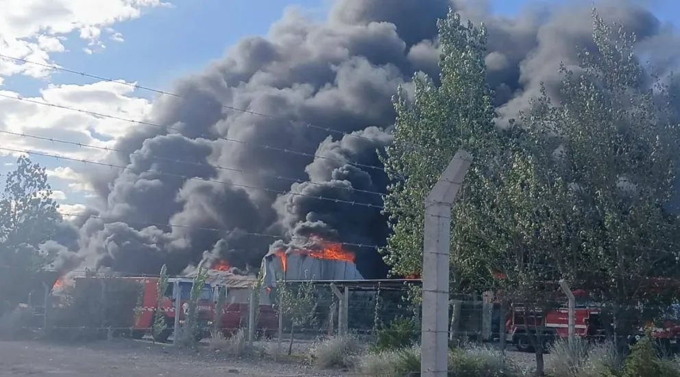 Las llamas consumieron gran parte de la firma ECO San Juan.