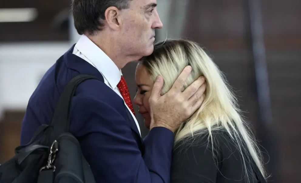 Verónica Ojeda, junto a su actual pareja, el abogado Mario Baudry.