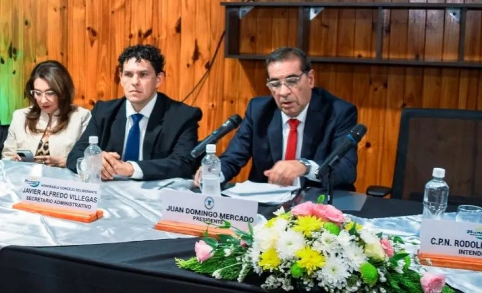 Juan Domingo Mercado, ahora expresidente del Concejo Deliberante de 25 de Mayo.