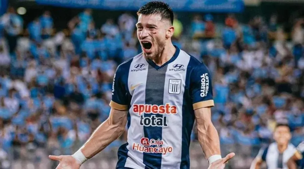 El delantero sanjuanino, Alan Cantero, actualmente en Alianza Lima, de Perú.