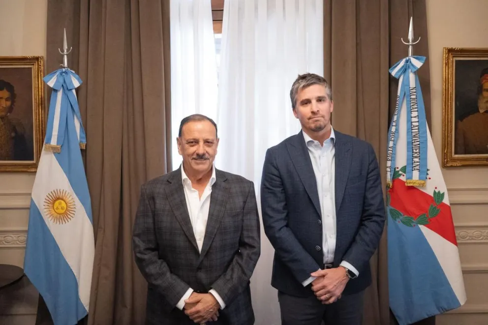 El gobernador de La Rioja, Ricardo Quintela, y el CEO de Vicuña, José Morea.