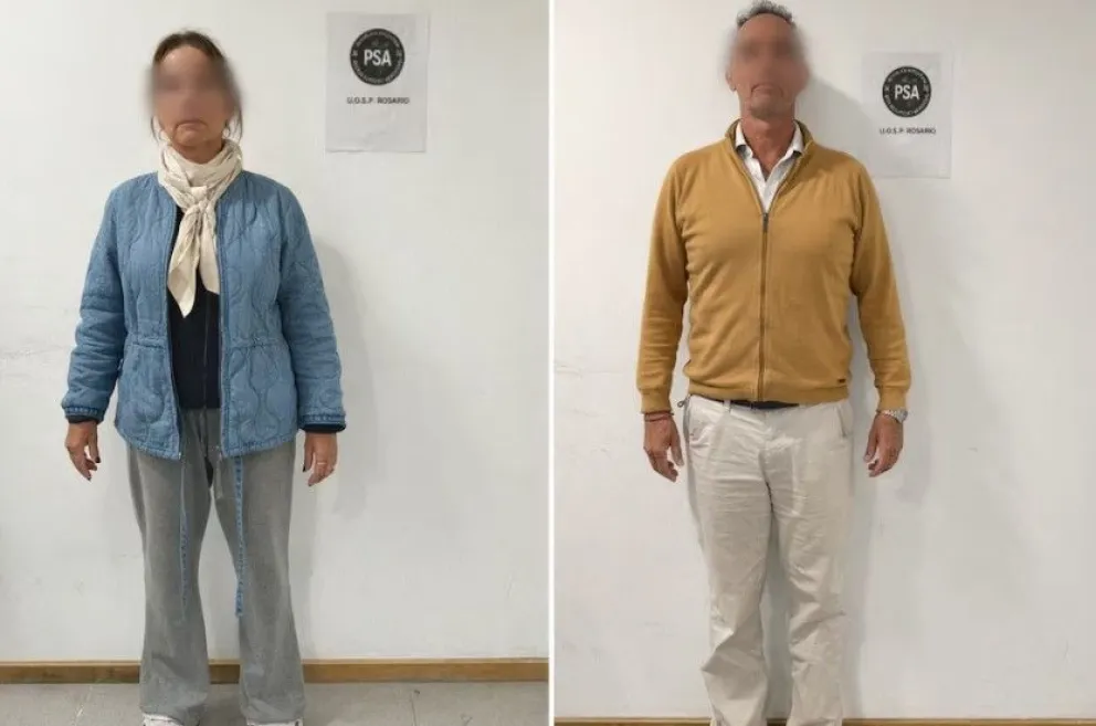 La mujer y el hombre que fueron detenidos por la PSA.