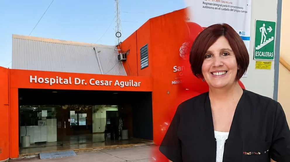 El Hospital César Aguilar, en Caucete, que dirige Diana Martínez.