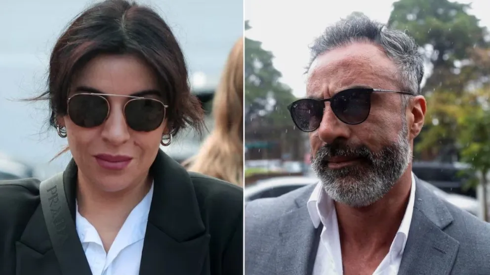 Gianinna Maradona y el médico Leopoldo Luque.