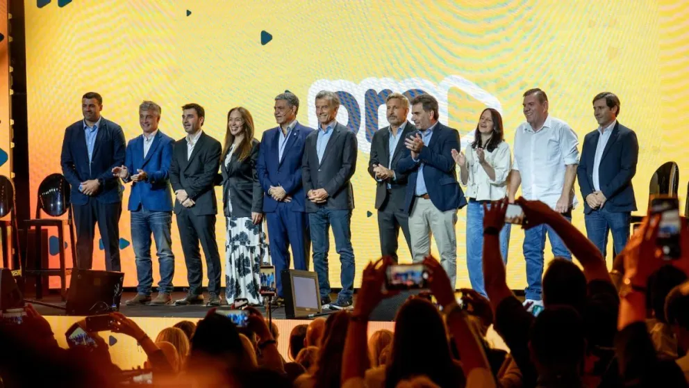 Referentes del PRO, en una cumbre en Parque Norte encabezada por Macri. (Foto: prensa PRO)
