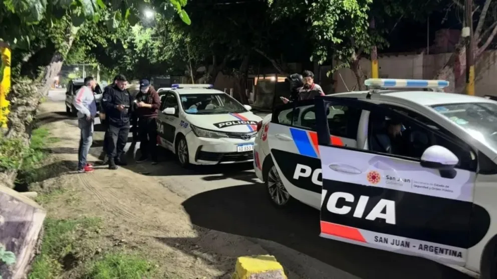 El procedimiento la madrugada del sábado, en la vivienda de Concepción. Gentileza.