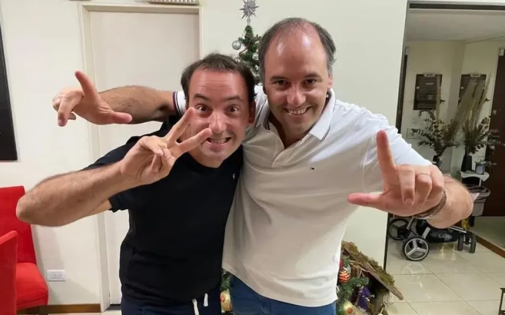 Los hermanos Francisco y Manuel Adorni.