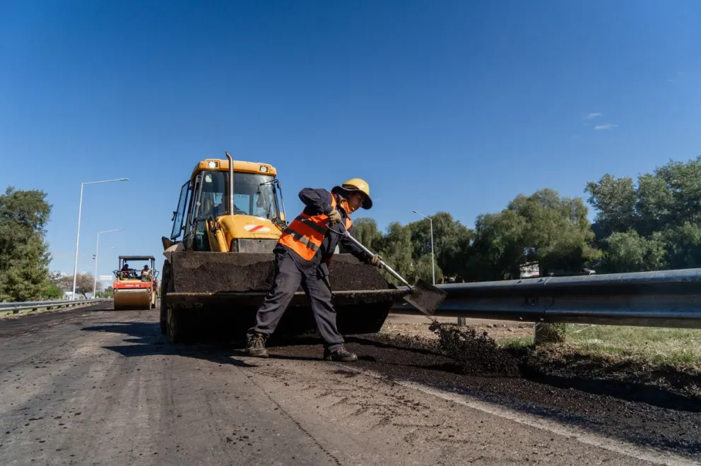 La repavimentación en la avenida de Circunvalación estará culminada en marzo.