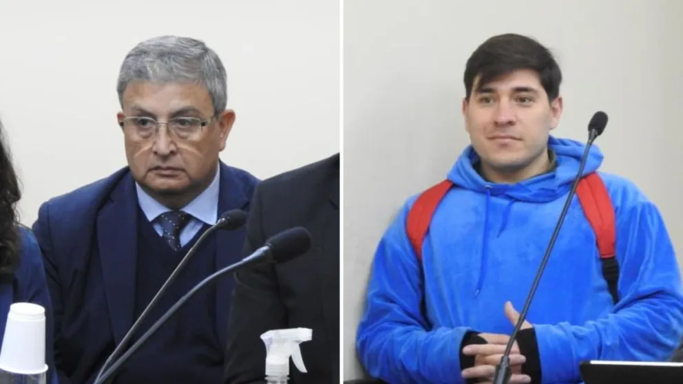 Luis Martínez, a la izquierda, y Gabriel Riveros.