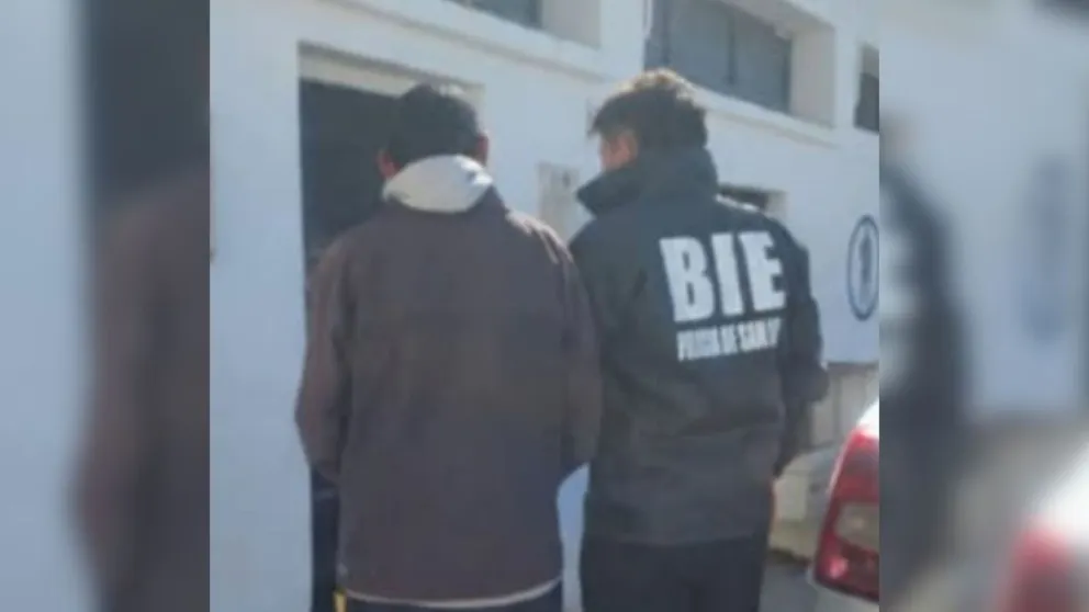 Daniel Ibáñez, al momento de su detención.