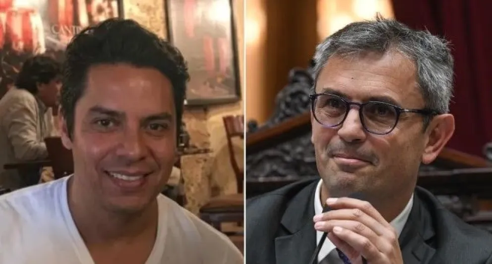 El empresario Daniel Osorio, y el presidente de la Cámara de Diputados de la Nación, Martín Menem.