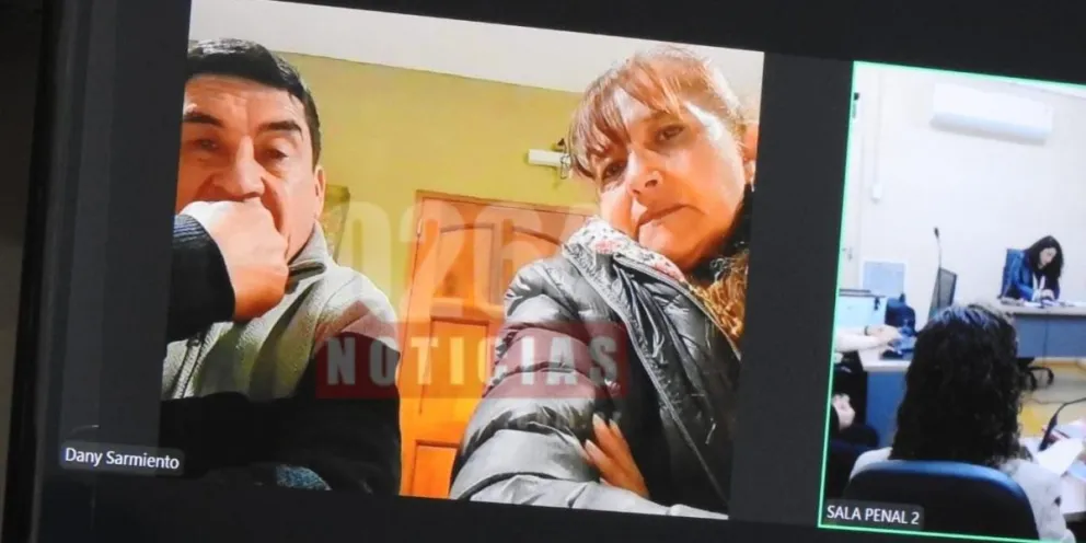 Sarmiento y su esposa estuvieron presentes vía zoom ya que están radicados en San Luis. 
