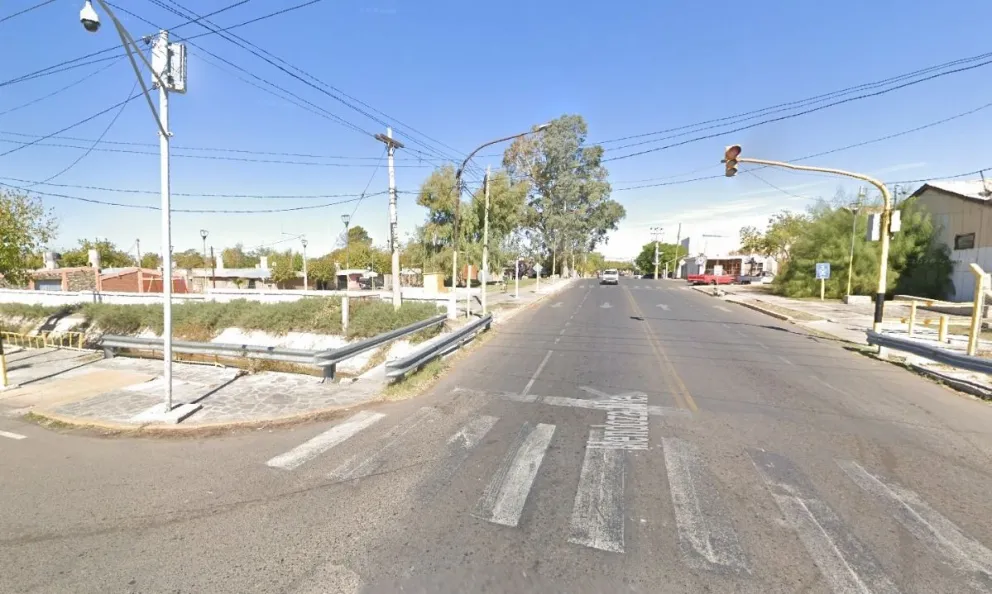 La zona en que la mujer recibió el disparo de arma de fuego.