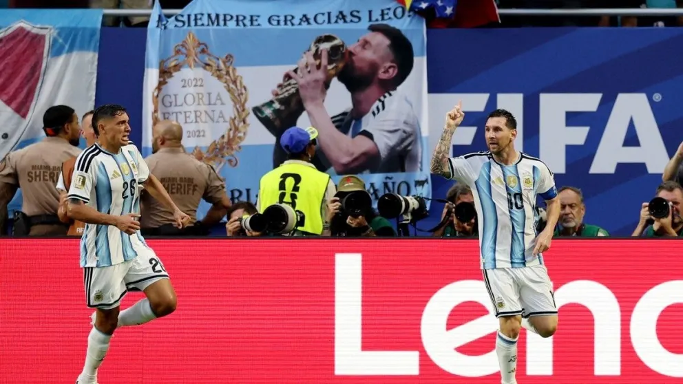 Messi, en su llegada al estadio Hard Rock Stadium de Miami.