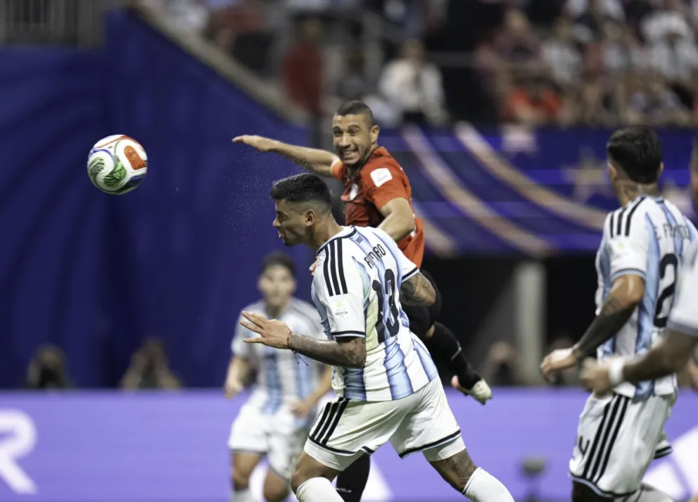 El cabezazo de Romero que puso el 1-2 transitorio y que dio paso a una remontada heroica.