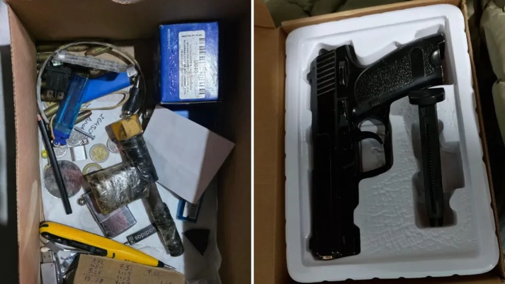 Algunas de las armas que secuestró la Policía en poder de los atacantes a la casa de la Villa El Salvador.