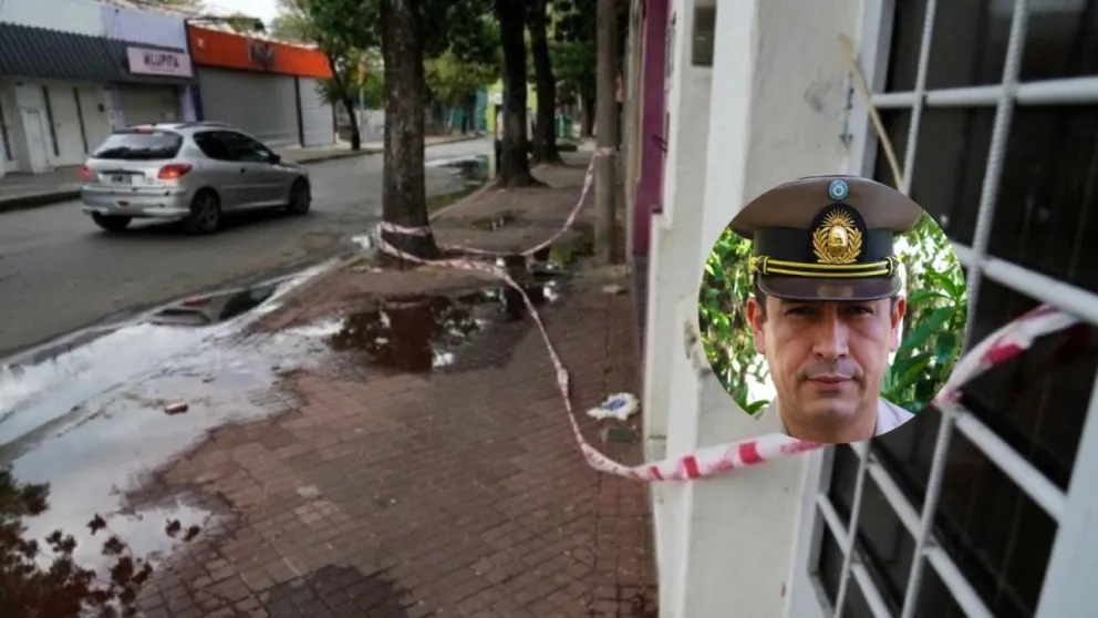 El lugar de la muerte de Marcelo Flores, en el barrio La Cerámica, de Rosario, en abril del 2023, por lo que es juzgado el gendarme sanjuanino, Fabricio Cortez.