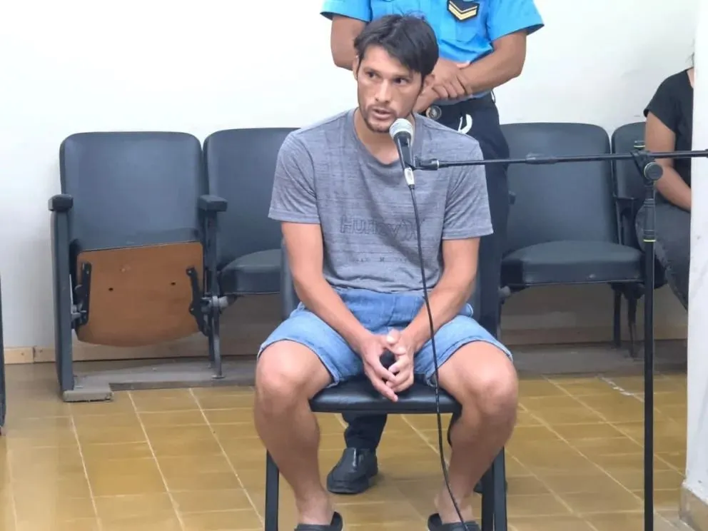 Gustavo Naveda, en una de las audiencias que protagonizó en Tribunales.