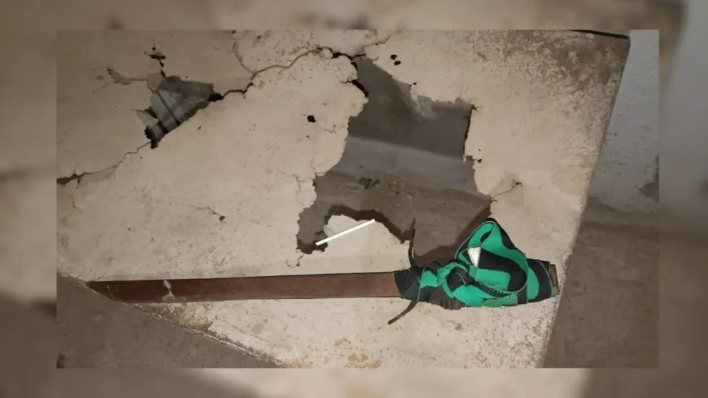 Uno de los elementos con que atacaron el pasado 2 de agosto a Guajardo, en el interior del barrio La Estación.