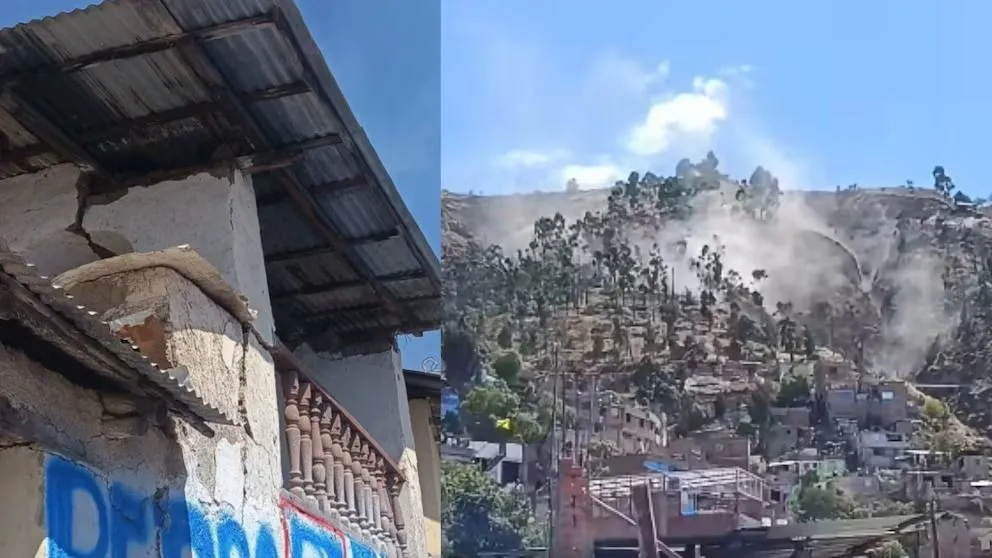 La plaza central de Ayacucho, en Perú, región donde fue el epicentro del terremoto esta jornada.