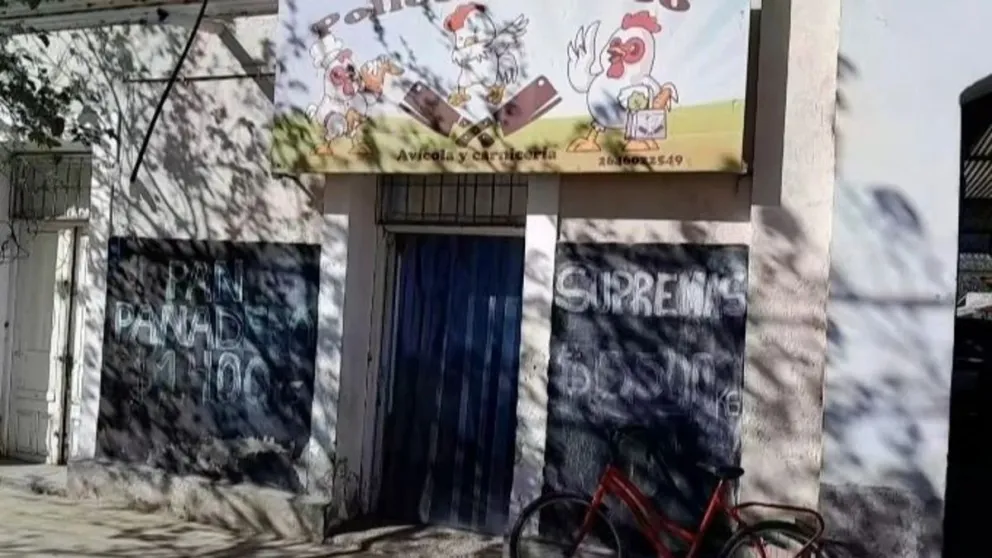 El trozadero de donde robaron unos $10 millones de mercadería. Fotos gentilezas.