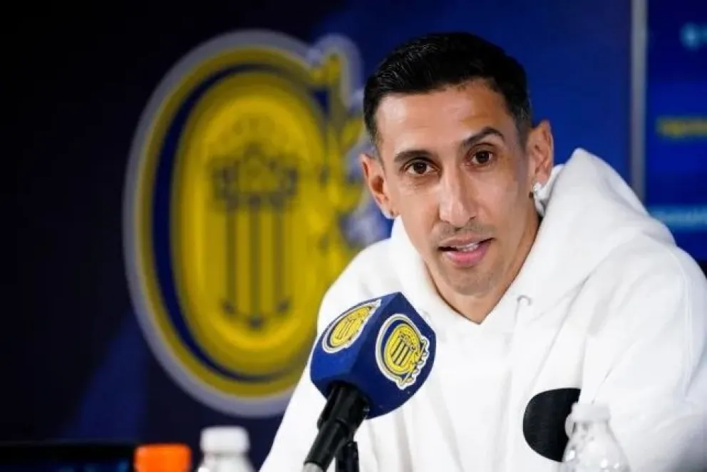 Di María, en la conferencia de esta jornada.