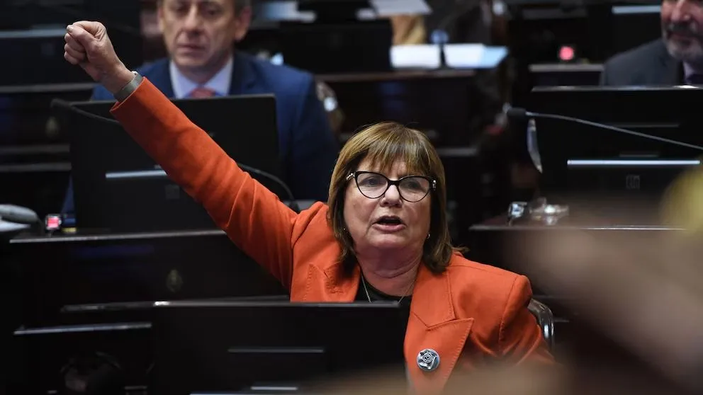 Patricia Bullrich, presidenta del bloque de senadores de La Libertad Avanza.