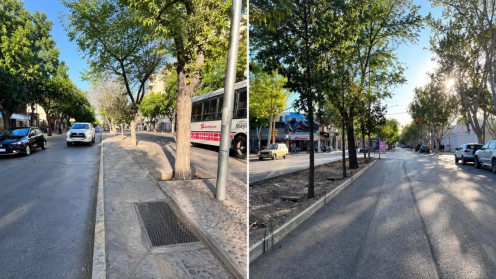 La Avenida Libertador es una de las principales arterias de la provincia. Será remodelada, incluido su boulevard.
